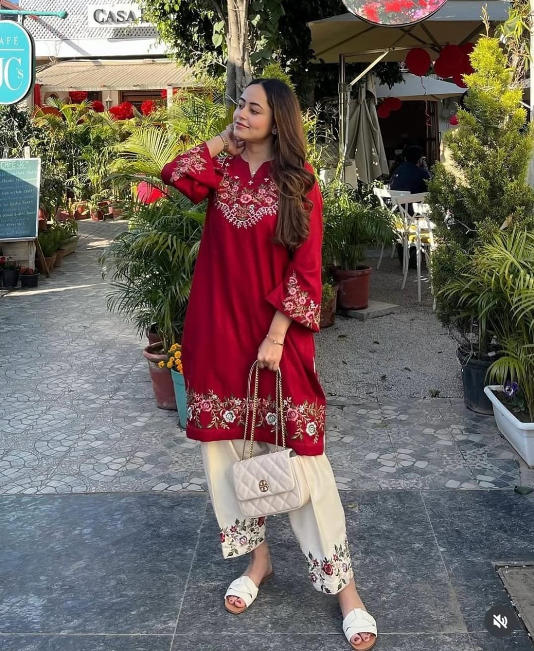 Embroidery Co-ord Set